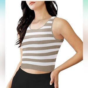 v28 Womens Tank Tops Stretch Ribbed Extra Long Slim Fit Knit Summer 2XL